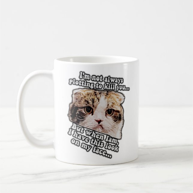 Mug Mème de chat grincheux pour les propriétaires de c (Gauche)