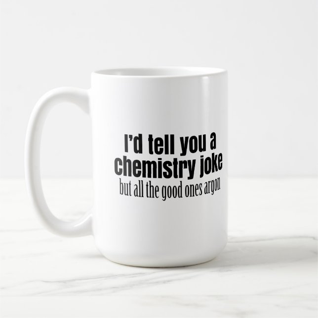 Mug Mème de chimie amusant pour les étudiants enseigna (Gauche)