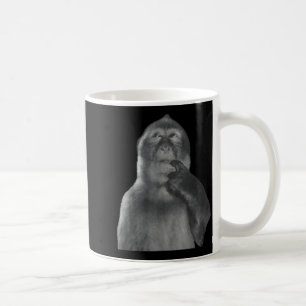 Mug Mème de singe pensant drôle Rotation cérébrale du
