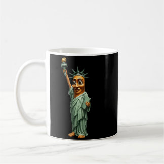 Mug Mème drôle de cerveau pourvé patriotique du 4 juil