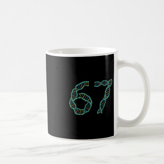 Mug Mème drôle numéro 67 Réplication ADN Science moléc (Droite)