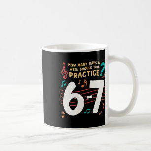 Mug Mème drôle Six Seven 6 7 pour professeur de musiqu