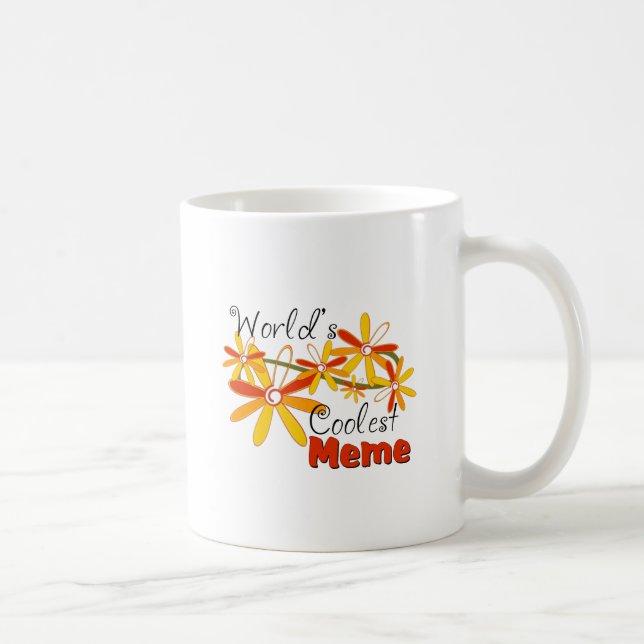 Mug Meme le plus frais du monde floral (Droite)