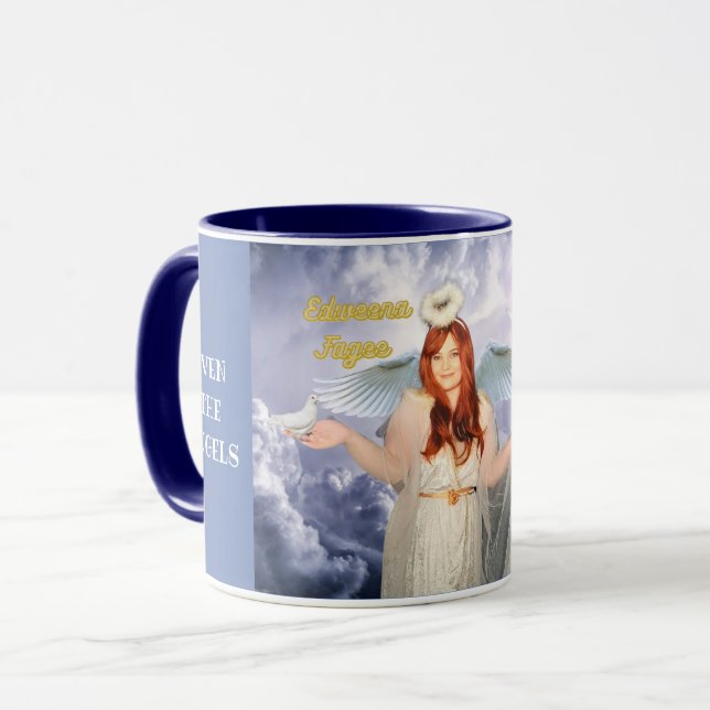 Mug Même les anges ont besoin de caféine (Devant gauche)