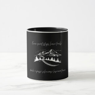 Mug Même les pas silencieux – Citation bilingue minima
