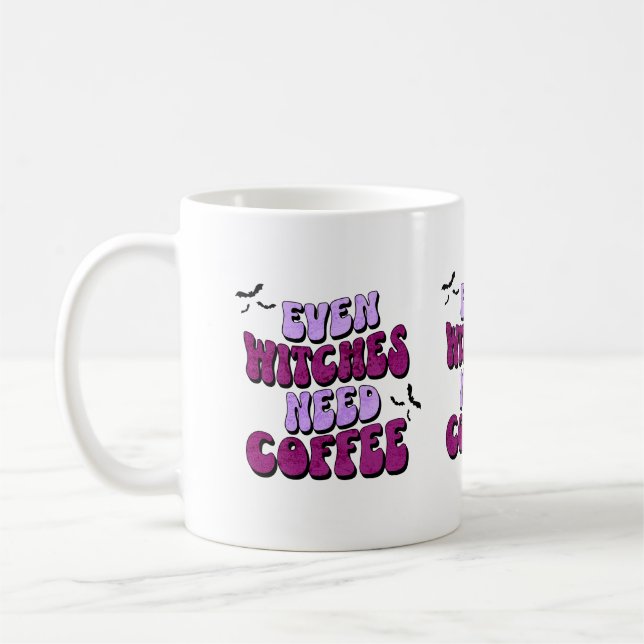 Mug Même les sorcières ont besoin de café (Gauche)