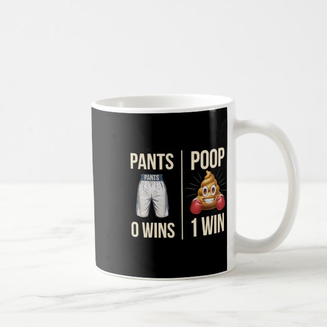Mug Mème Poop Toilette Humour Poop Drôle Dire Pantalon (Droite)