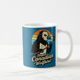 Mug Mème stupide de hockey sur loon chauffé oiseau lou