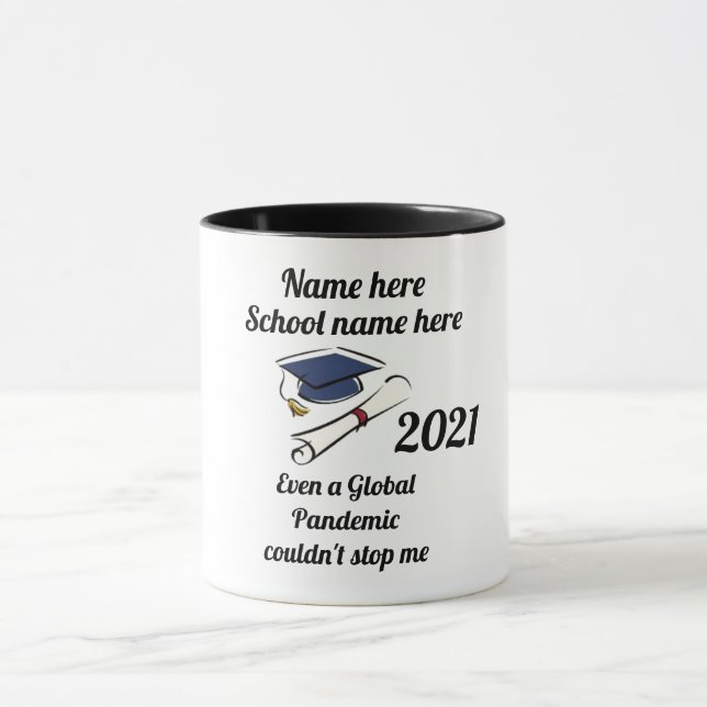 Mug Même une pandémie mondiale ne peut pas m'arrêter 2 (Centre)