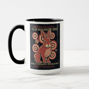 Mug Mème vidéo éclectique de dîner de lapin japonais v
