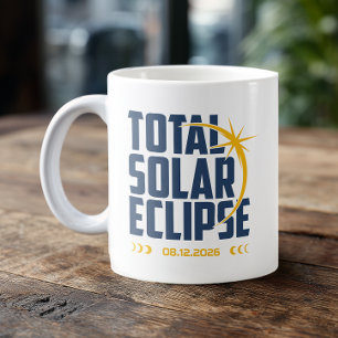Mug Mémento de l'éclipse 2026 moderne