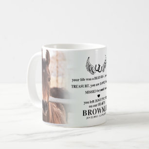 Mug Mémorial de perte d'animal de compagnie Cheval Mod