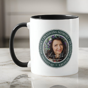 Mug Mémorial en mémoire d'amour Élégante photo classiq