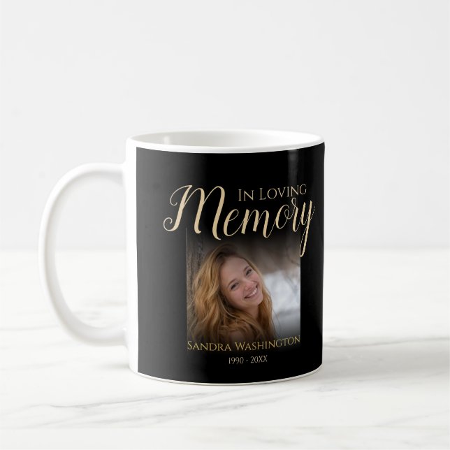 Mug Mémorial photo personnalisé (Gauche)
