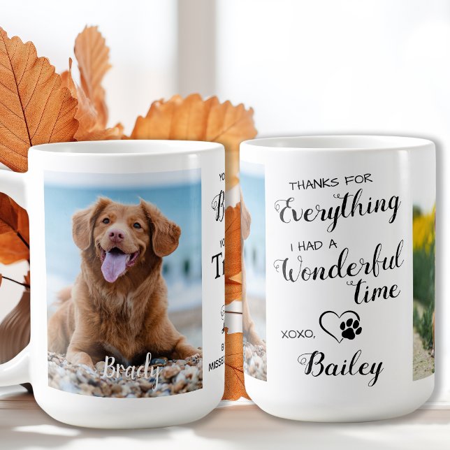 Mug Mémorial pour animaux de compagnie du chien animal (Créateur téléchargé)