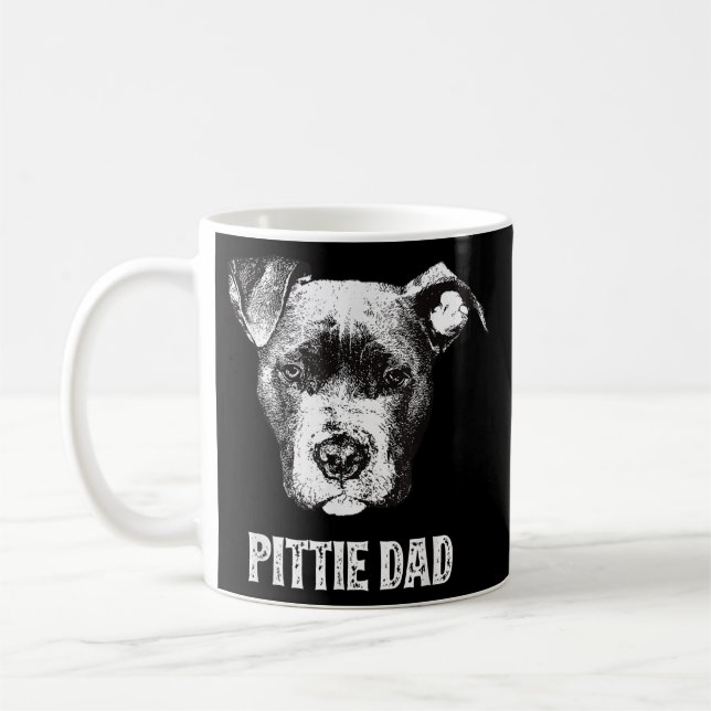 Mug Mens American Pit Bull Papa  (Gauche)