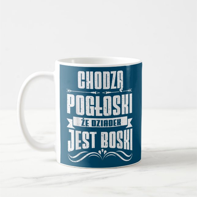 Mug Mens Dziadzie Dziadzia Dziadziu Dziadzio Pologne (Gauche)