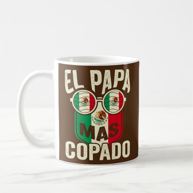 Mug Mens El Papa Mas Copado Mexicain Papa Et Mari (Gauche)