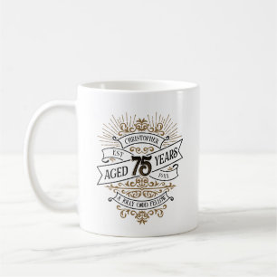 Mug Mens Funny Whiskey 75e anniversaire