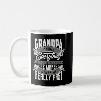 Mug Mens Grand-Père Connaît Tout Ce Qui Est Amusant Gr
