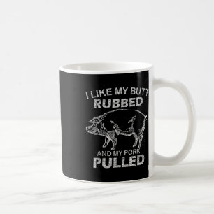 Mug Mens J'Aime Mon Beurre Et Amme; Mon Porc Tiré -