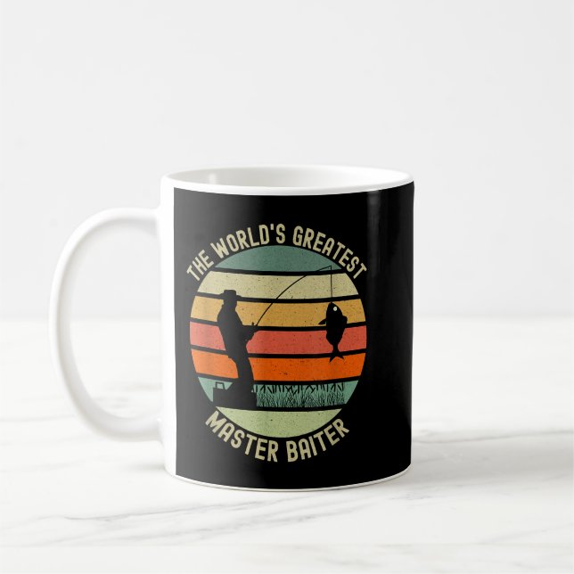 Mug Mens Le plus grand maître Baiter du monde Poisson  (Gauche)
