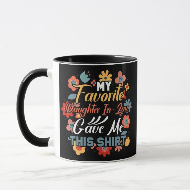 Mug Mens Ma Fille Favorite En Droit M'A Donné Cela  (Gauche)