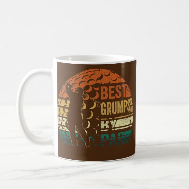 Mug Mens Meilleurs Groupes Par Par Retro Fête des père (Gauche)