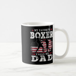 Mug Mens My Favori Boxer M'Appelle Papa Usa Drapeau Fa