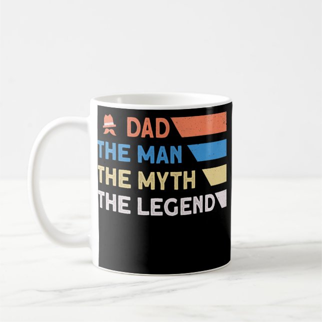 Mug Mens Papa L'Homme Le Mythe La Légende Papa Père (Gauche)