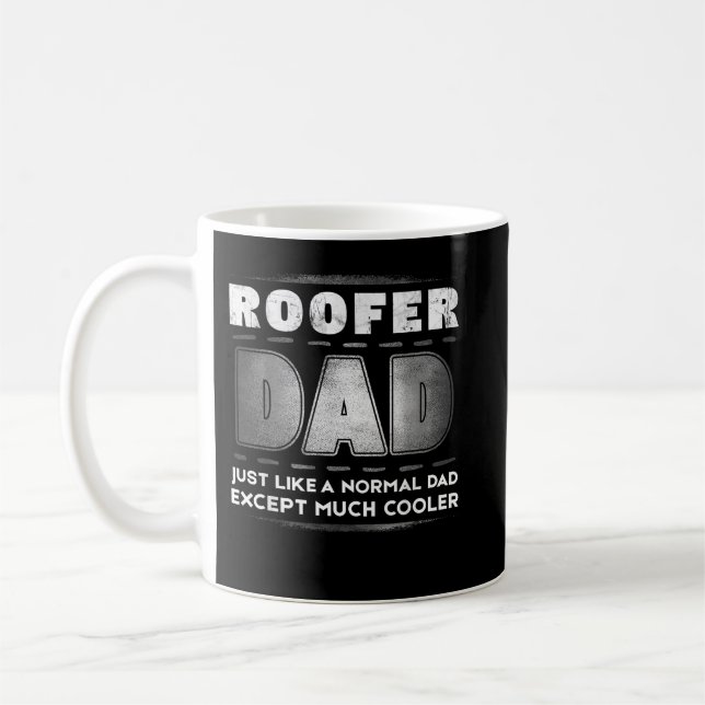 Mug Mens Roofer Papa Beaucoup de Fête des pères Glaciè (Gauche)
