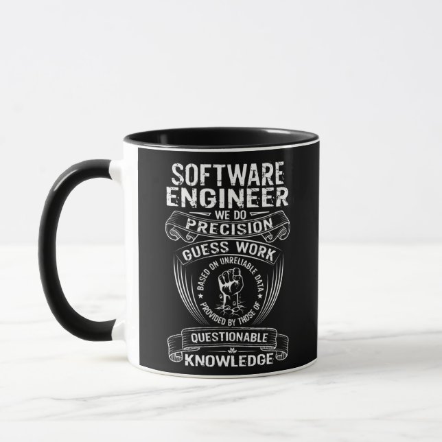 Mug Mens Software Engineer funny saying  (Gauche)