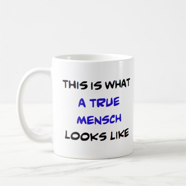 Mug mensch, vrai (Gauche)
