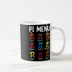 Mug Menu Pi 3.14 Symbole Pi - Magasin de mathématiques
