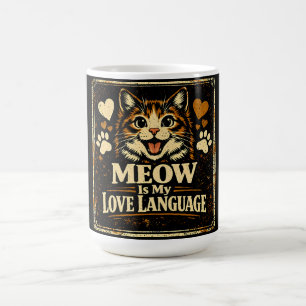 Mug Meow est mon langage de l'amour – Amour de communi