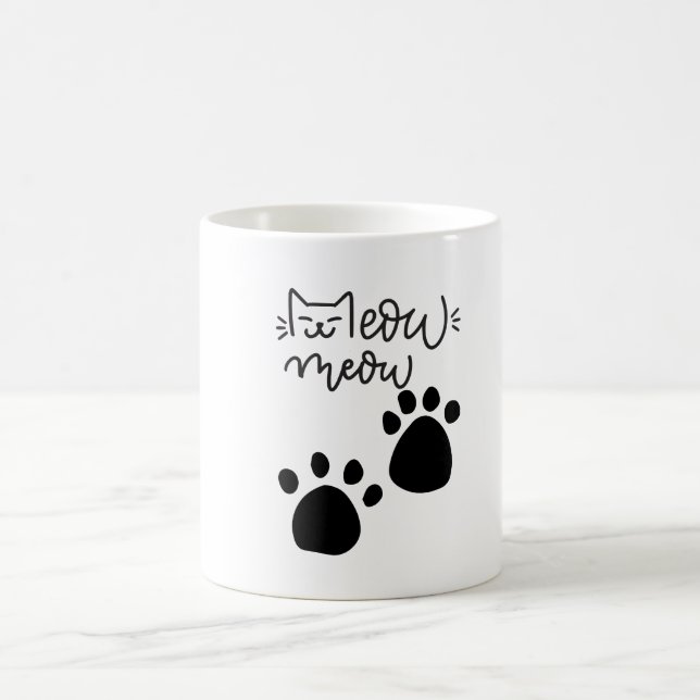 Mug MEOW MEOW MEOW AMOUREUX DE LES CHATS DESIGN #CatLa (Centre)