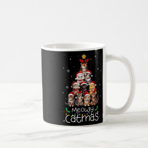 Mug Meowa Catmas Chat Noël Arbre de Noël Fêtes Fêtes H