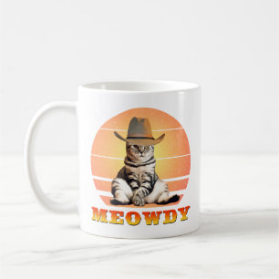 Mug Meowny Funny Cowboy Chat