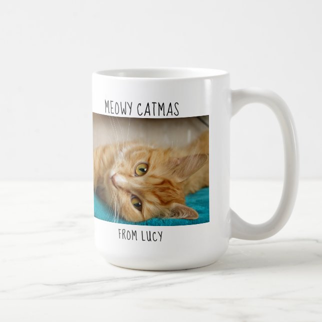 Mug Meowy Catmas le plus grand chat du monde Photo du  (Droite)