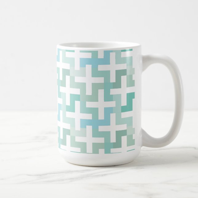 Mug Mer vert géométrique (Droite)