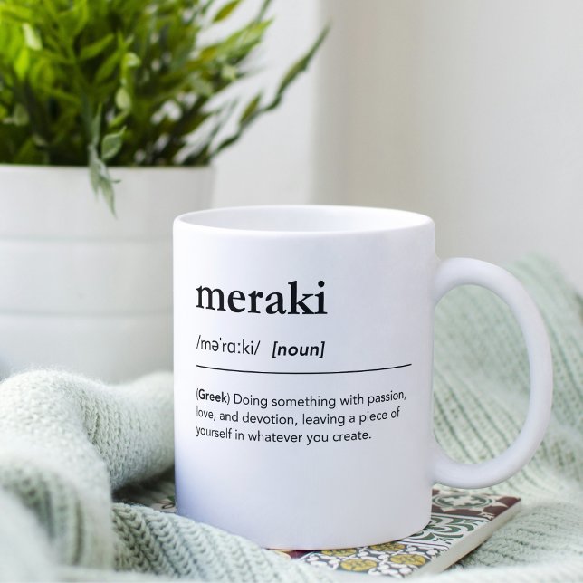 Mug Meraki définition grec inspiration citation (Créateur téléchargé)