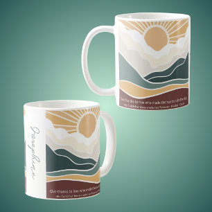 Mug Merci à lui Christian Boho Sunrise