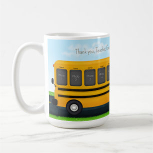 Mug Merci à Votre Enseignant Autobus Scolaire Jaune 11