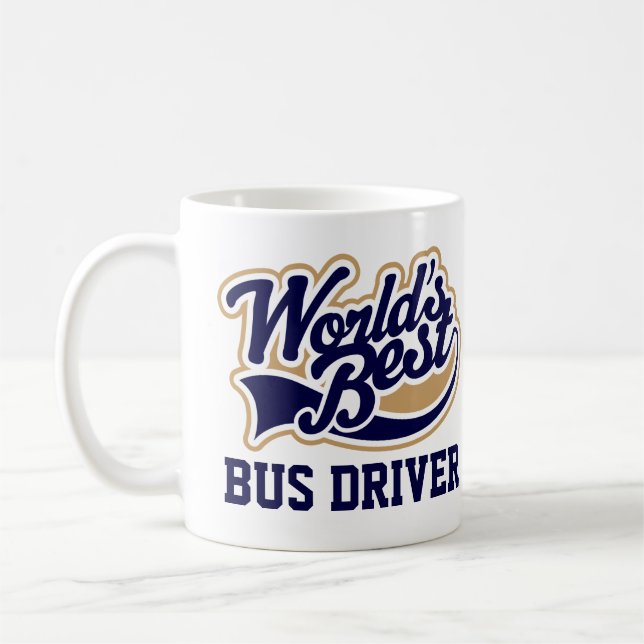 Mug Merci cadeau de chauffeur de bus (Gauche)