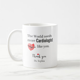 Mug Merci Cardiologue — Nom personnalisé