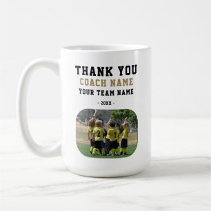 Mug Merci Coach avec Photo de l'équipe