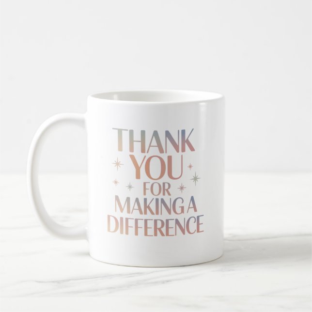 Mug Merci de Faire une Différence (Gauche)