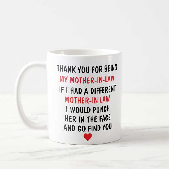 MUG MERCI D'ÊTRE MA MÈRE EN DROIT (Gauche)