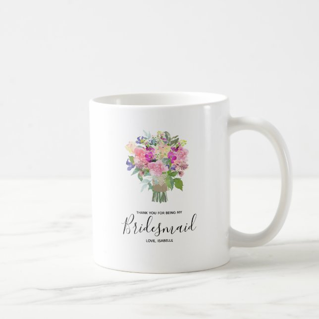 Mug Merci d'être ma servante d'éducation personnalisée (Droite)