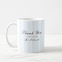 Mug Merci Enseignant Personnalisé Bluebell